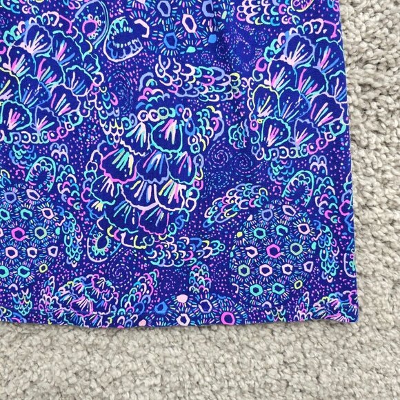 Lilly Pulitzer Aubrey Women Shift Dress Size Small Turtle Print Resort Vacation - Picture 2 of 12